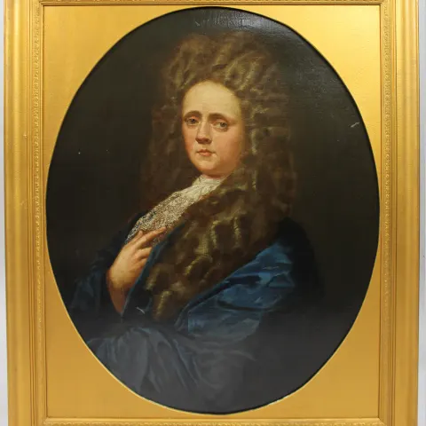 17th c. English Portrait of a Gentleman Oil on Canvas