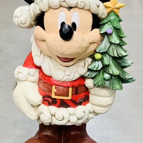 Disney Christmas Greeter Mickey Mouse Old St. Mick 17" 43cm Jim Shore Collectable New Sealed Box