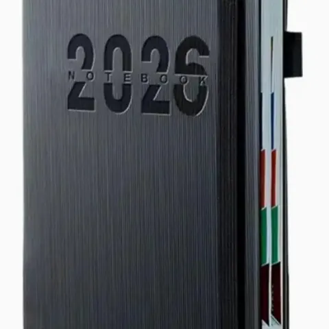 2026 Daily Planner - Appointment Book, Calendar Planner, Black, Daily & Monthly & Weekly Notebook
