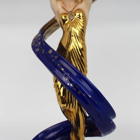 The Franklin Mint Galaxy in Gold Fine Porcelain Hand Painted