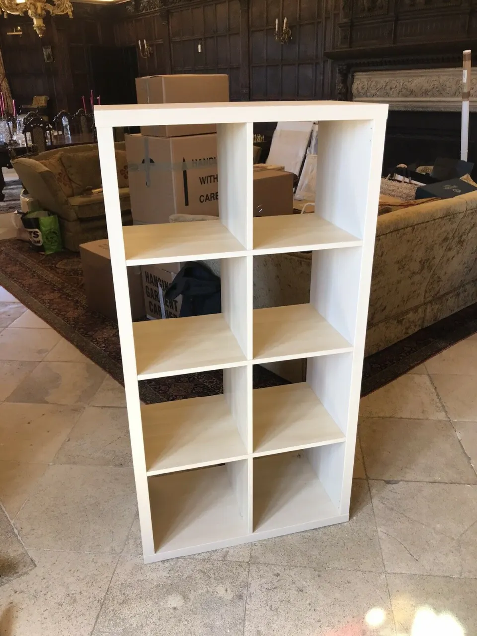 Light Wood Book Shelves Unit