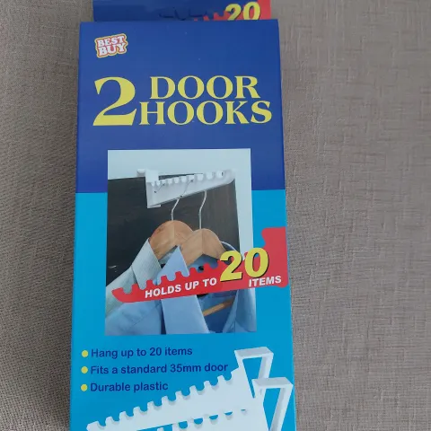 Door hooks - packs of 2.  10 packs