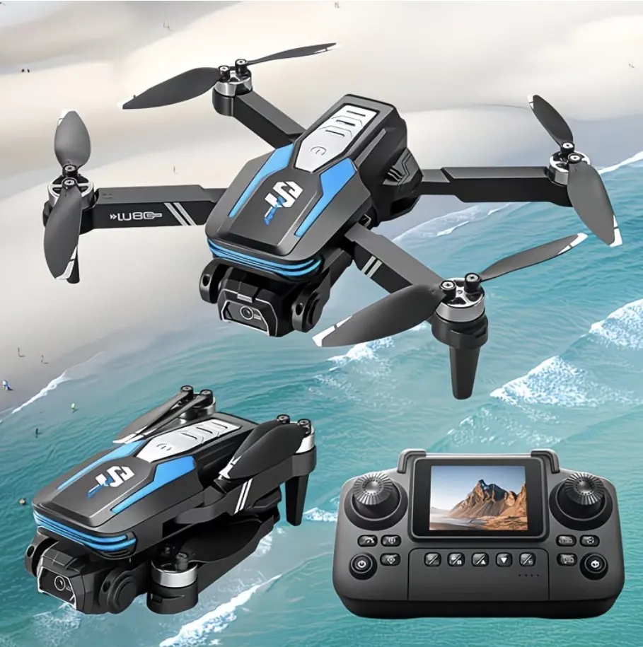 Remote Control Drone – Dual Electric Cameras, Display Screen, Optical Flow Obstacle Avoidance & Wind