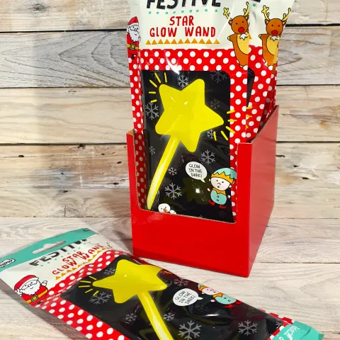 12 x UV Glow Star Wand packs.  Rrp £24.99