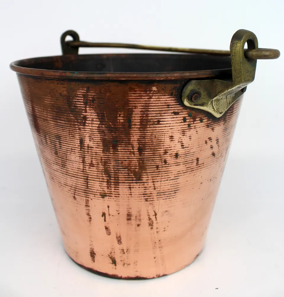 Small Antique 19th c. Copper Milk Bucket