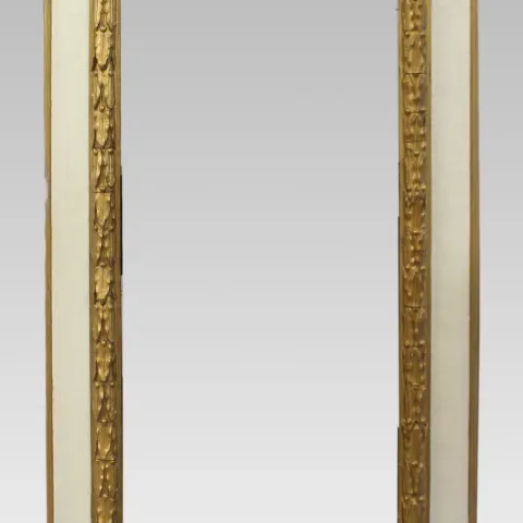 Early 20th c. Gilt & Painted Picture Frame
