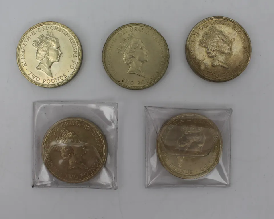 Collection of 5 £2 Coins