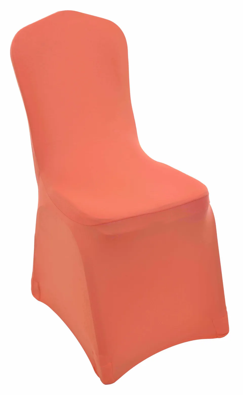 Lot 62;  24 x PREMIUM CORAL SPANDEX CHAIR COVERS RRP £72