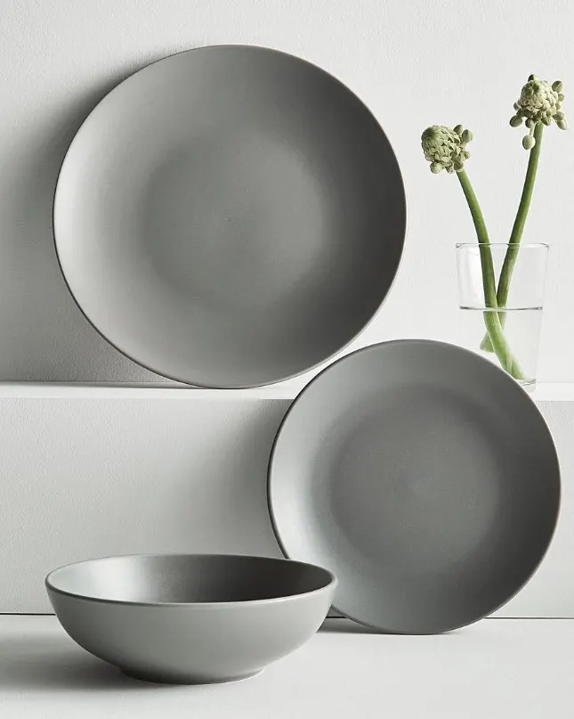 (146/MR1G) Lot RRP £90. 3x Dinner Set Items. 2x Buxton 12Pc Grey Set RRP £30 Each. 1x Buxton 12Pc