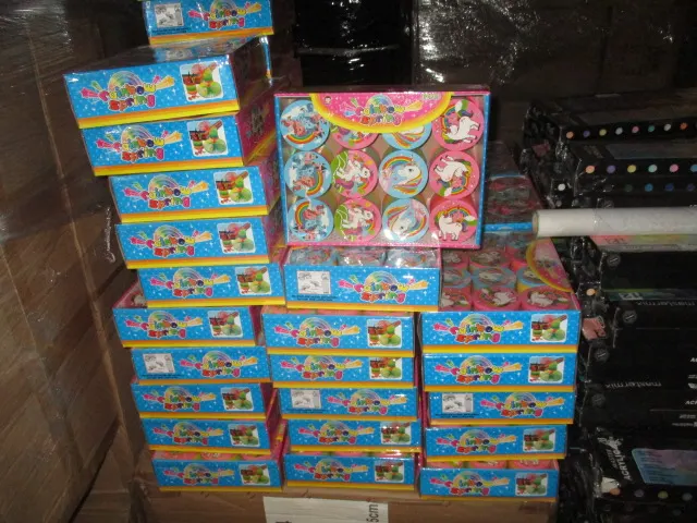 100 Pcs Assorted Design Unicorn Slinky Spring
