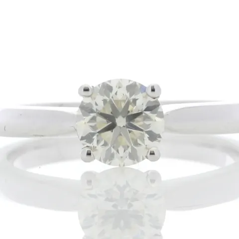 18ct White Gold Solitaire Diamond Ring 0.90 Carats
