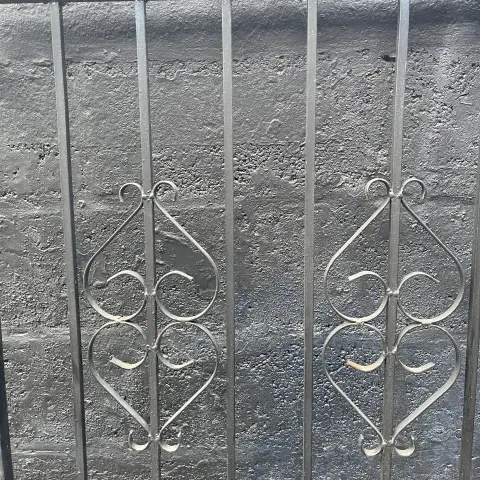 Vintage Wrought Iron Architectural Garden Gate
