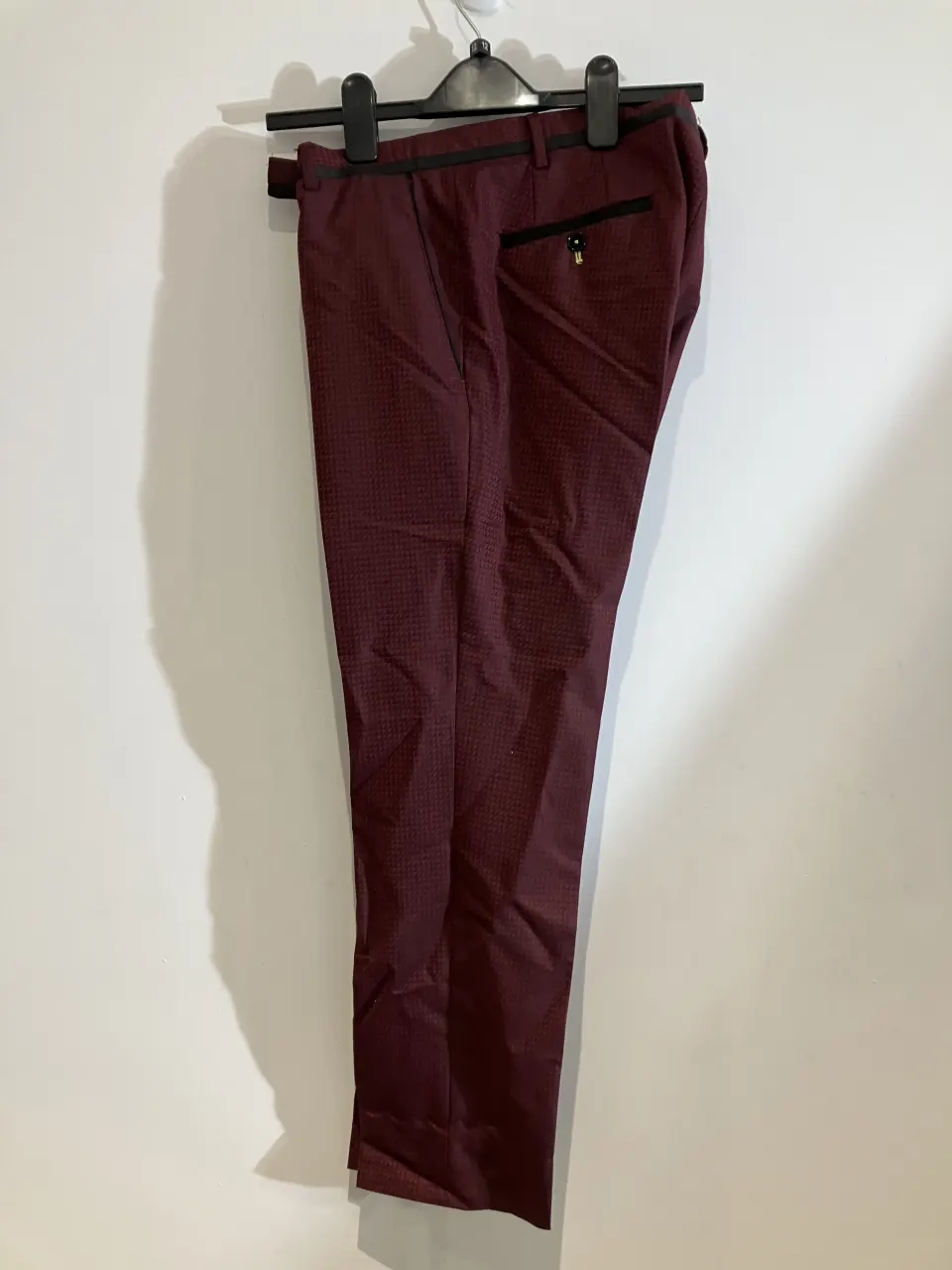 Twisted Tailor Red Trousers worn by Will Kemp