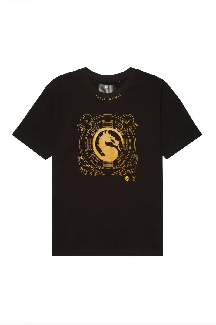 MJB Marc Jaques Burton Mortal Combat Scorpion Black Festival T-Shirt, Online Price £270, Size M.