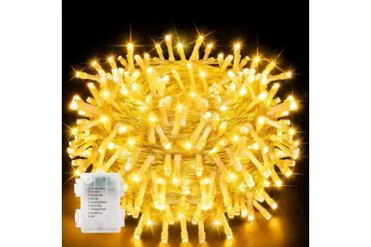 10 X 200 LED String Lights Battery Powered Total RRP £171.30