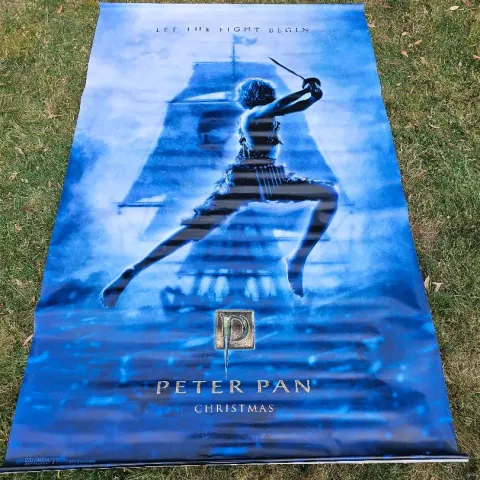 Peter Pan UK Original Cinema Vinyl Banner 2003