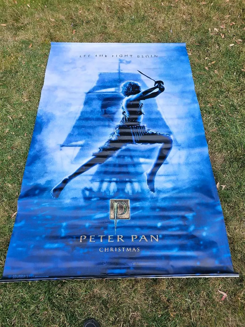 Peter Pan UK Original Cinema Vinyl Banner 2003