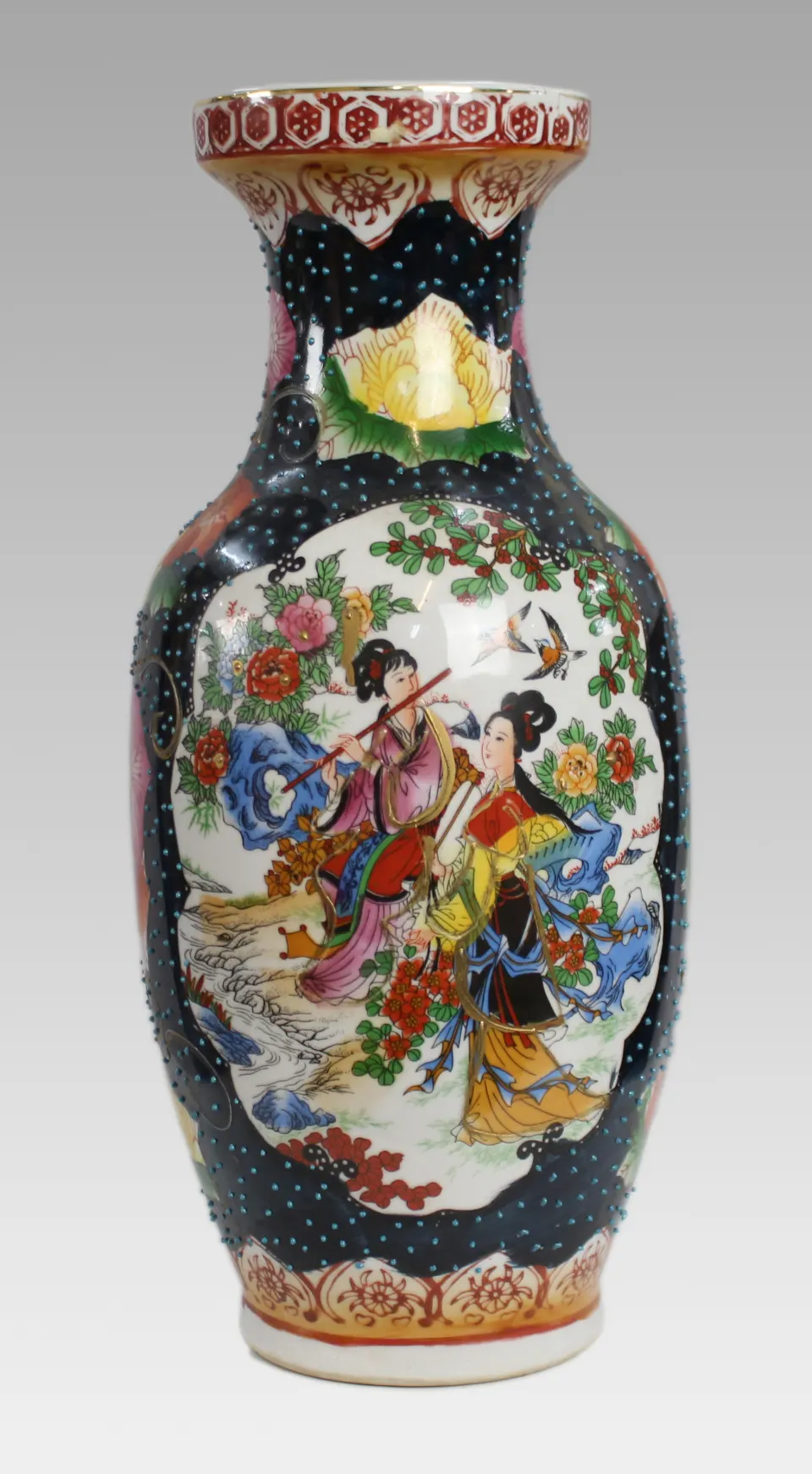 Decorative Japanese Porcelain Vase, Mid to Late 20th Century