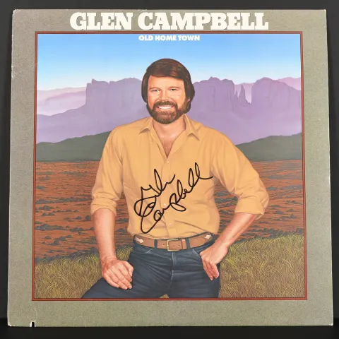 GLEN CAMPBELL Signed album Cover