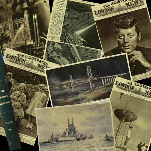 Illustrated London News  64 Years Old Bound Edition 1960 July-Sept Over 600 Pages.