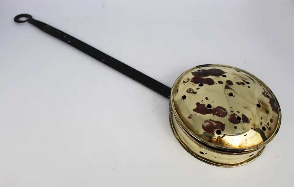 Antique Victorian Brass Chestnut Roaster