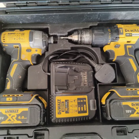 DEWALT DCK2060M2T-SFGB 18V LI-ION XR Brushless Cordless Twin Pack With Case