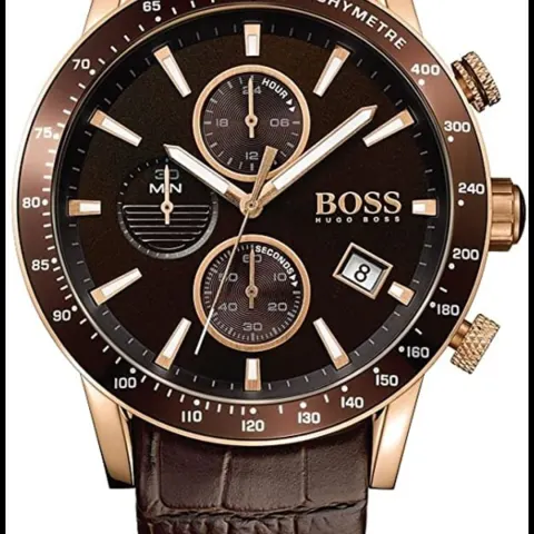 Hugo Boss 1513392 Men's Rafale Brown Leather Strap Chronograph Watch