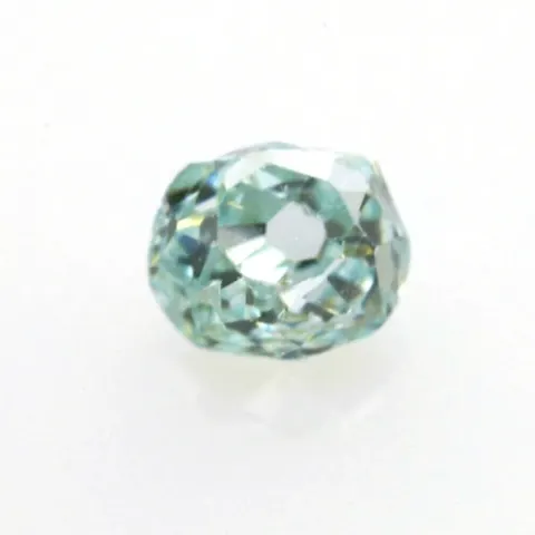 1 pcs Diamond - 0.05 ct - Old Mine - Fancy Light Bluish Green - GIA Certified