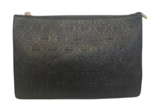 Embossed Chain Strap Black Bag One Size RRP £27.00 L26c