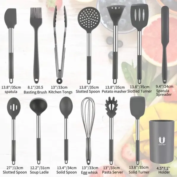 14 Piece Kitchen Silicone Utensil Set RRP 39.99