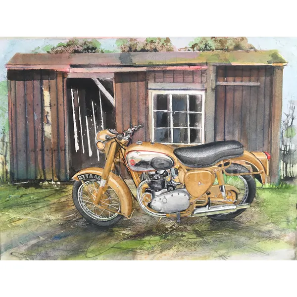 BSA Classic Goldstar Nostalgic Large Metal Wall Art