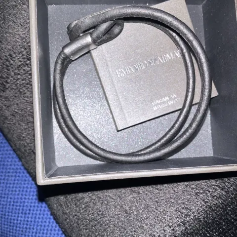 Men’s emporio Armani leather bracelet