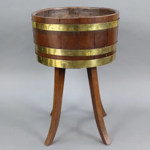 Georgian Brass Bound Oak Cellaret