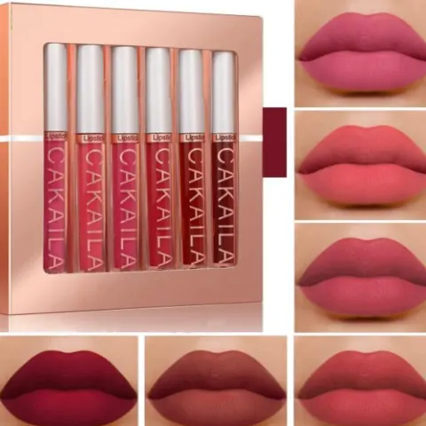 6Pcs Matte Liquid Lipstick Set Lip Stain Makeup, 24 Hour Long Lasting Waterproof