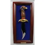 Franklin Mint Golden Eagle Decorative Dagger