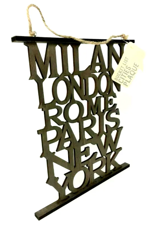 144 x Die Cut Cities Plaques RRP 3.99 ea