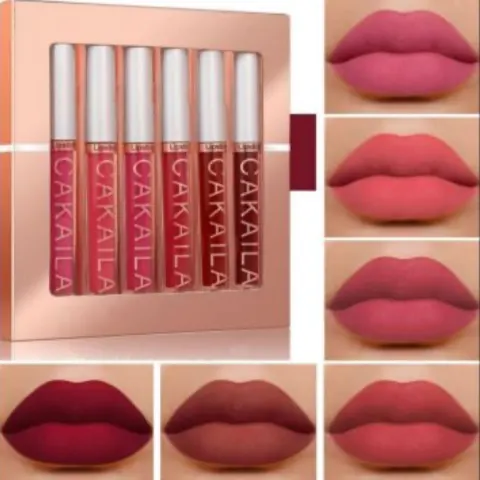 6PCS Matte Liquid Lipstick Set Lip Stain Makeup, 24 Hour Long Lasting Waterproof