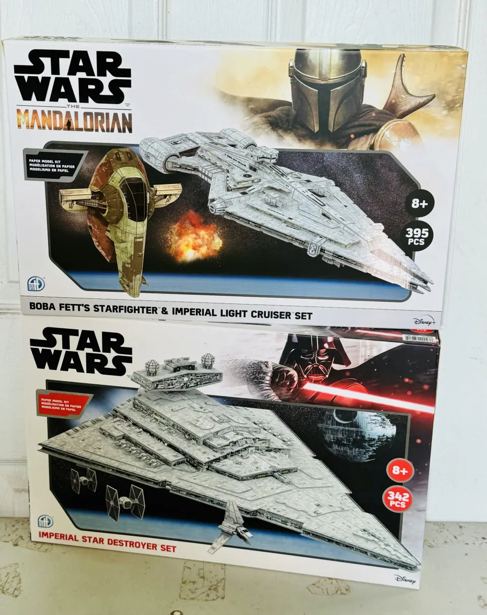 2 x Star Wars Puzzles, Mandalorian Twin Pack & Imperial Star Destroyer Set New Sealed Boxes
