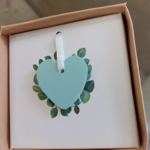 Something Blue Hearts Charm For Wedding Gifts x 12