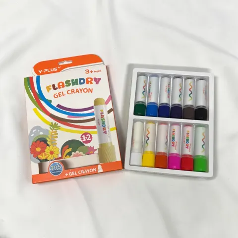 10 x Packs of 12 Flashdry Tempera Paint Sticks for Toddler  L17b sku-3922