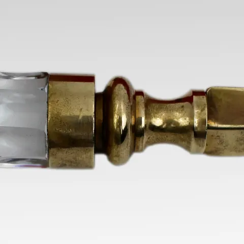 Royal Brierley Crystal and Brass Letter Opener, Boxed, England