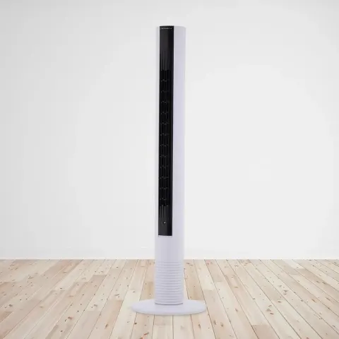 (82/Mez) Lot RRP £120. 2x Arlec 38 Inch Digital Touch Screen Slimline Tower Fan White RRP £60 Each.