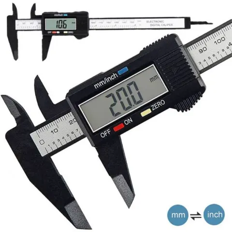 150mm 100mm Electronic Digital Caliper Carbon Fiber Dial Vernier Caliper Gauge Micrometer Measuring