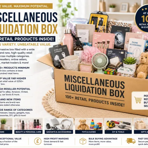 Premium Miscellaneous Liquidation Box 100+Brand New Retail Products Reseller Bundle Incredible value
