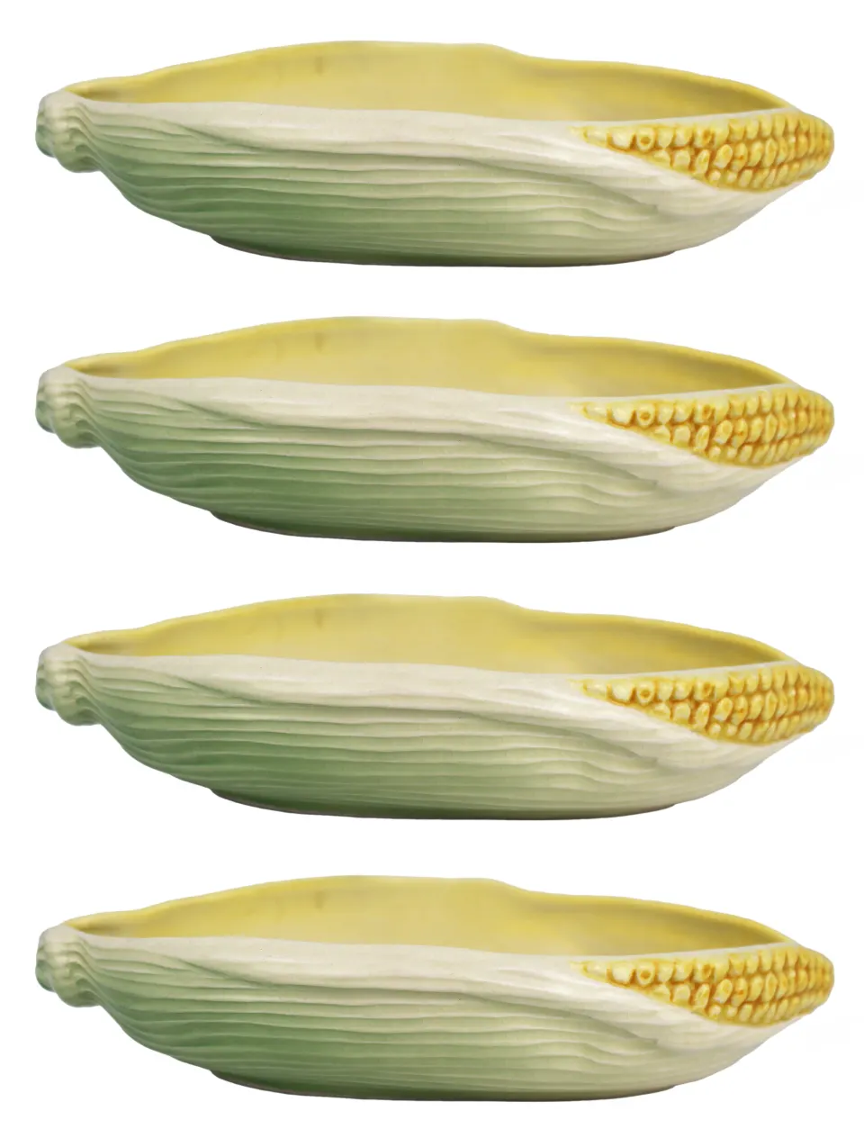 Set of 4 Early 20th c. Sylvac Sweetcorn Dishes Numbered 5043