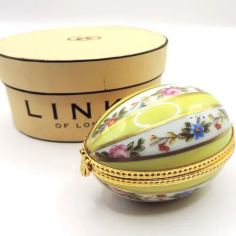 Vintage Limoges Dubarry Porcelain De France Egg In Gift Box