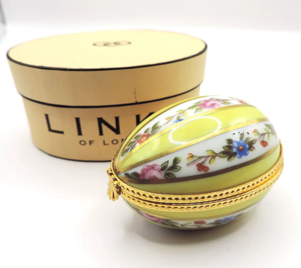 Vintage Limoges Dubarry Porcelain De France Egg In Gift Box