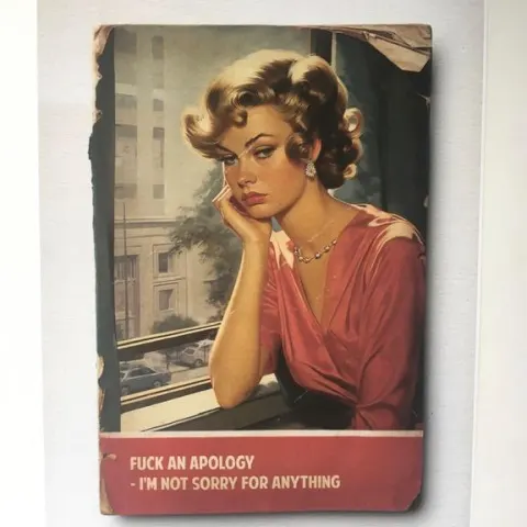 Conner Brothers (b1968) Penguin Classics ‘F*** An Apology – I’m Not Sorry for Anything’, Clay print,