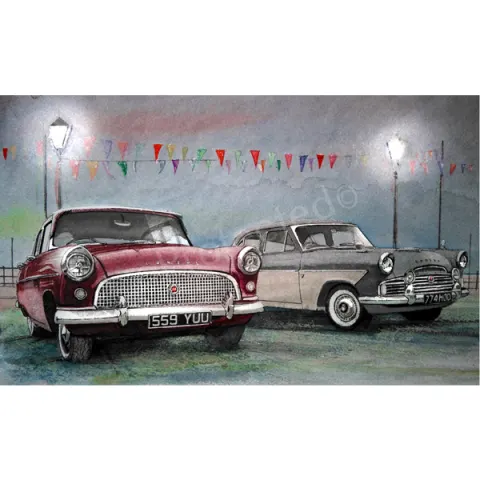 Ford Consul and Zephyr Zodiac Extra Large Metal Wall Art