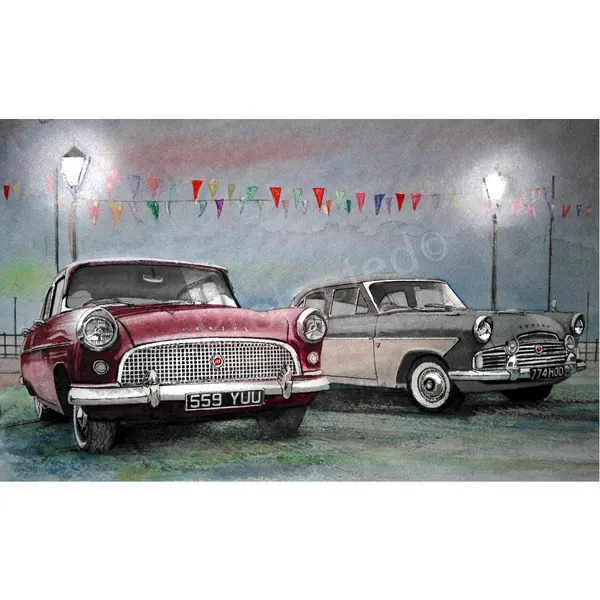 Ford Consul and Zephyr Zodiac Extra Large Metal Wall Art